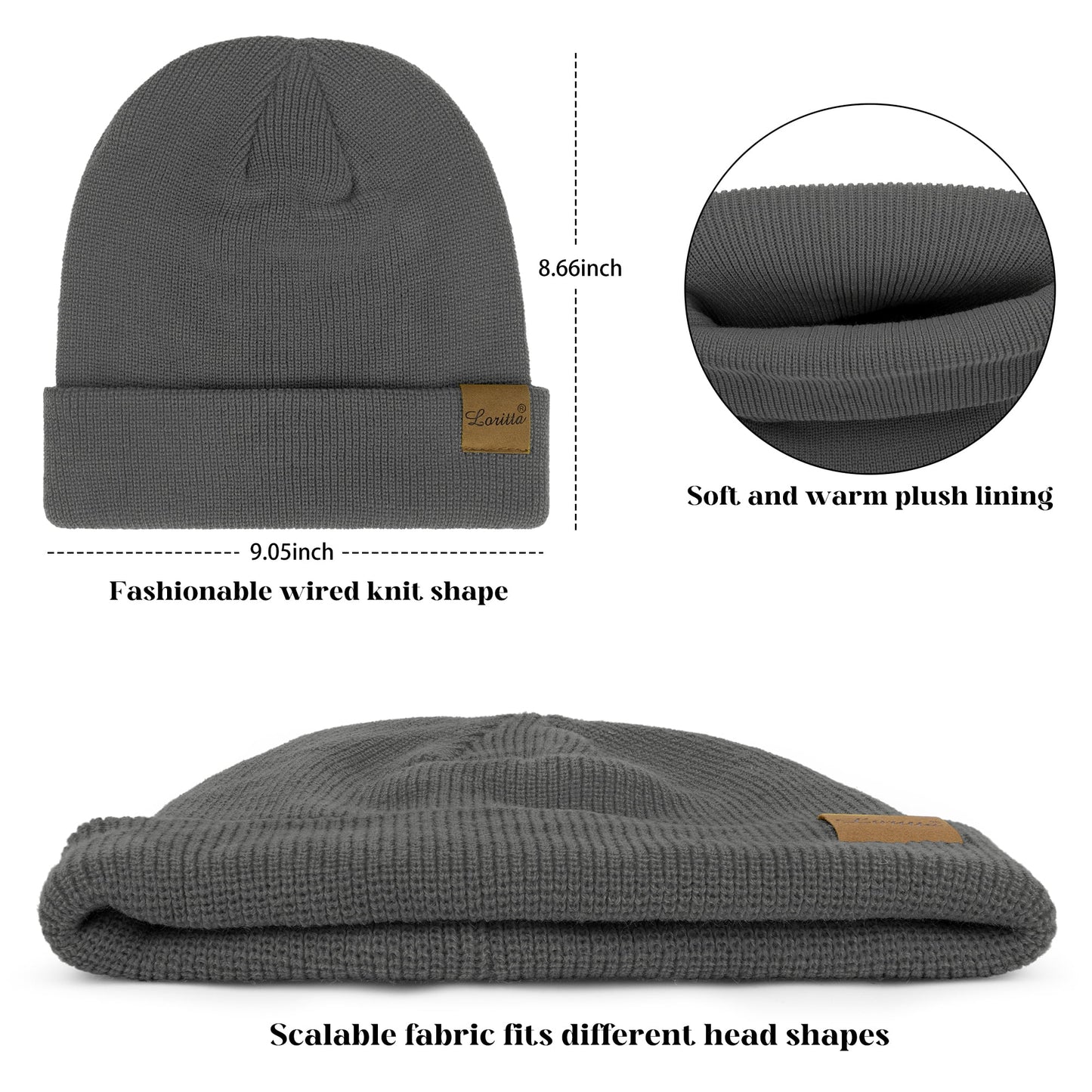 Cozy & Stylish Women's Winter Beanie Hat and Scarf Set - Fleece Lined for Ultimate Comfort in Cold Weather - Available in Chic Colors