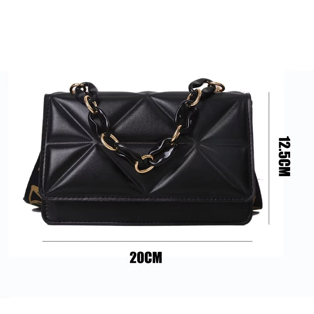 Chic & Spacious PU Leather Shoulder Bag: The Perfect Casual Clutch for Every Occasion