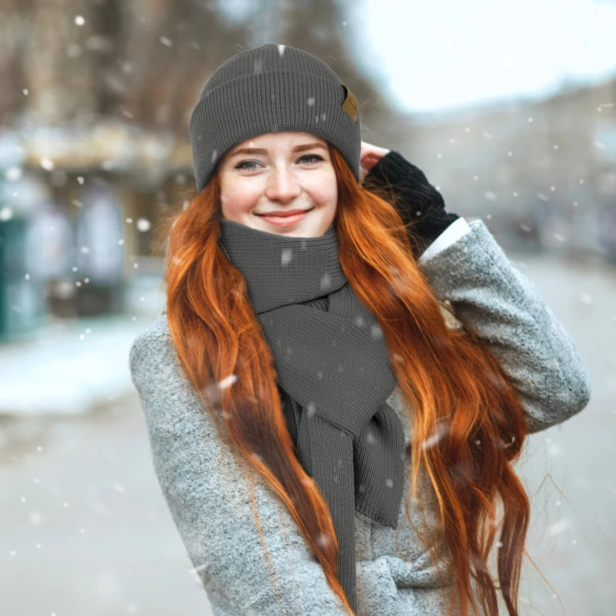 Cozy & Stylish Women's Winter Beanie Hat and Scarf Set - Fleece Lined for Ultimate Comfort in Cold Weather - Available in Chic Colors