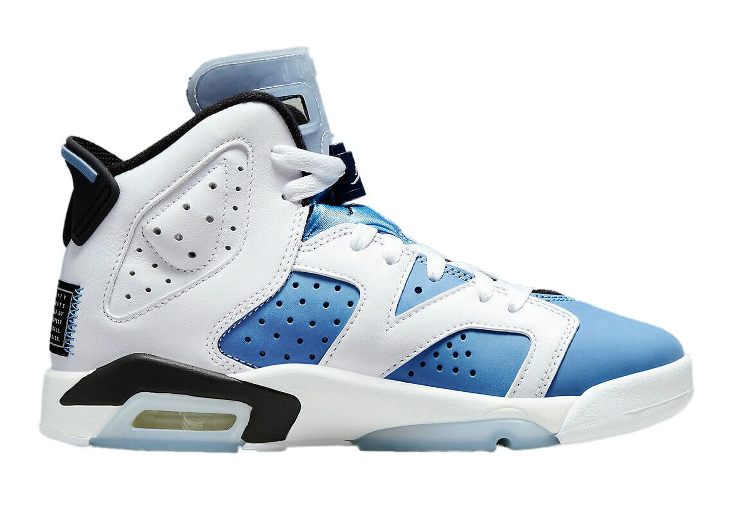 (GS) Air 6 Retro 'White / UNC University Blue' (2022) 384665-410