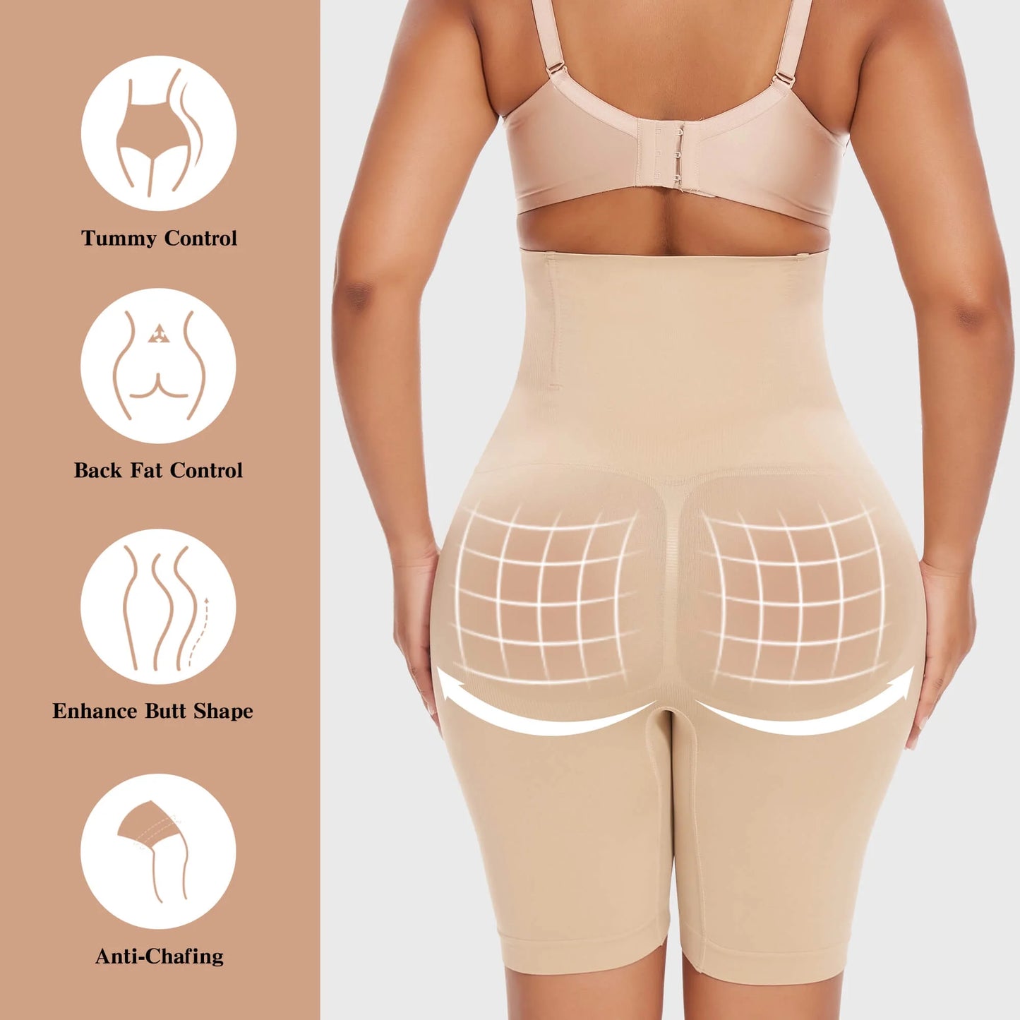Achieve Flawless Curves with VASLANDA's 2-Pack High-Waisted Tummy Control Shapewear Shorts - Elevate Your Style Now!