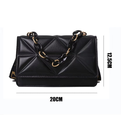 Chic & Spacious PU Leather Shoulder Bag: The Perfect Casual Clutch for Every Occasion