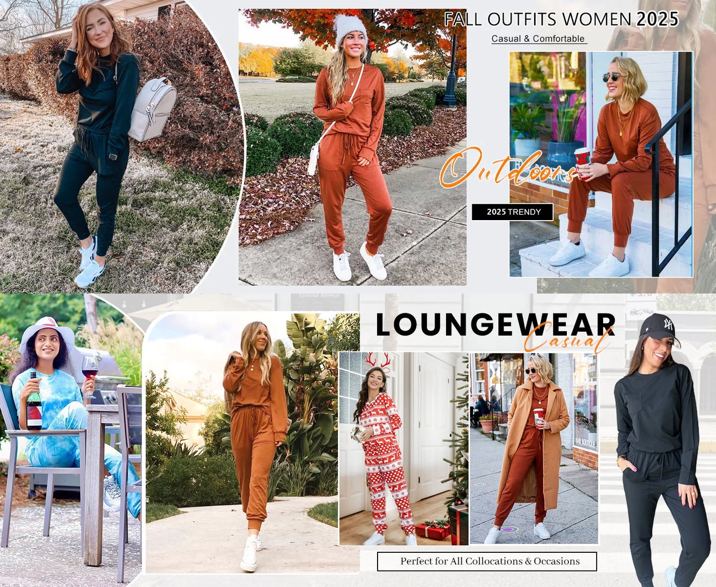 Elevate Your Comfort with Our Stylish 2-Piece Women's Sweatsuit Set - Perfect for Lounging and Athletic Activities!