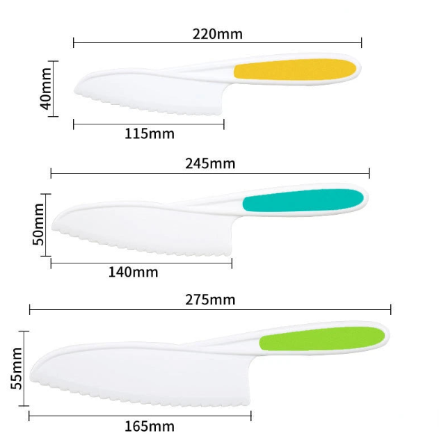 SafetyChef: Little Chef's Haven TM 2 Knives length